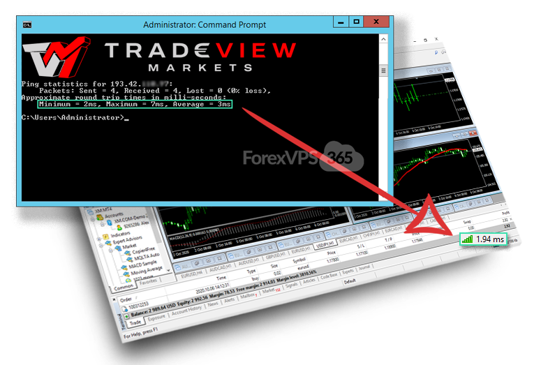 Professional low latency Forex VPS Hosting for TradeView
