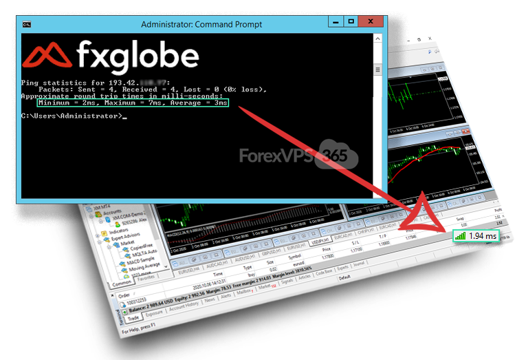 Professional Forex VPS Hosting for FXGlobe broker